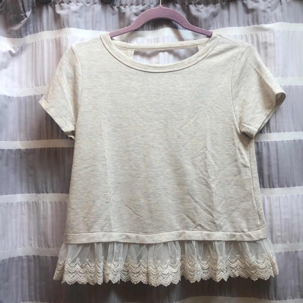 Francesca’s Lace Detailed Top